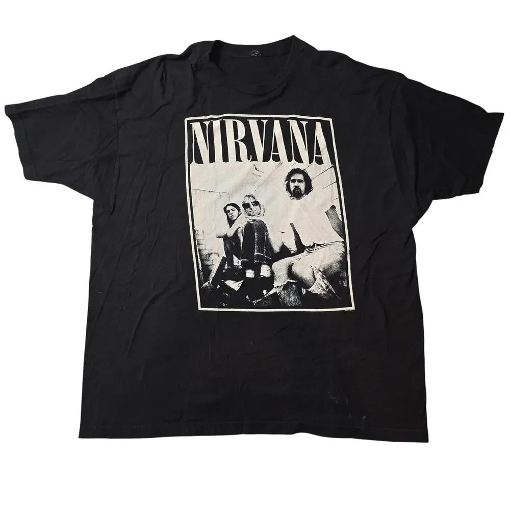 Official Merchandise Tultex Nirvana American Grunge Rock Band Tee Size XL - Picture 1 of 8